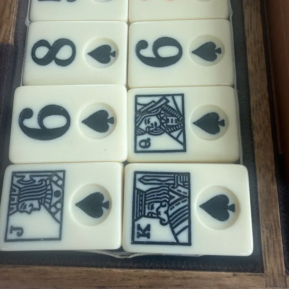 Vintage Rummikub Deluxe Wooden Carry Case Complete 106 Tiles American Way
